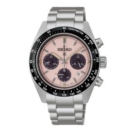 Seiko SSC963P1 Prospex Speedtimer Armbanduhr Solar 39 mm Rosafarben