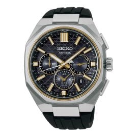 Seiko HAB003J1 Astron GPS Solar Men's Wristwatch Chronograph Two-Tone