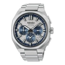 Seiko HAB004J1 Astron GPS Solar Men's Watch Chronograph Titanium/Blue LE