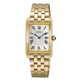 Seiko HGG001P1 Damenuhr Quarz Rechteckig Goldfarben