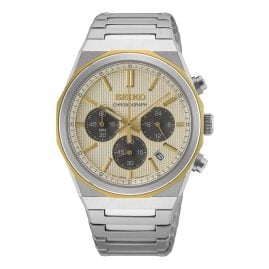 Seiko HGK001P1 Chronograph für Herren Quarz Zweifarbig
