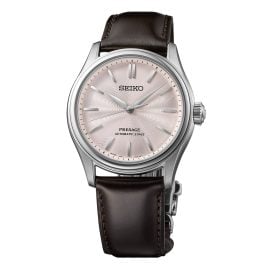 Seiko HCC003J1 Presage Automatik Herrenuhr Classic Braun/Rosa