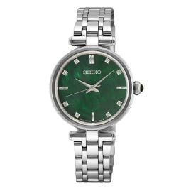 Seiko HGH006P1 Damen-Armbanduhr Quarz Stahl/Grün