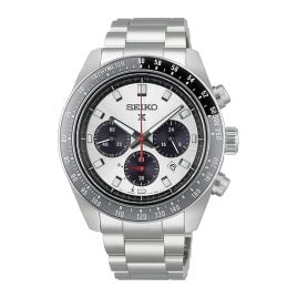 Seiko HBJ001P1 Prospex Speedtimer Men's Solar Chronograph Silver-Coloured