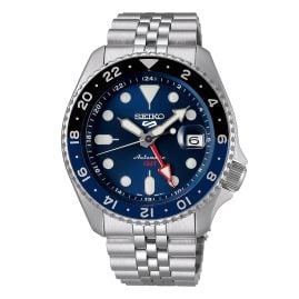 Seiko 5 Sports SSK003K1 Men's Watch Automatic GMT Steel/Blue
