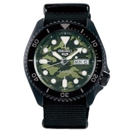 Seiko 5 Sports SRPJ37K1 Men's Watch Automatic Black/Camouflage Green