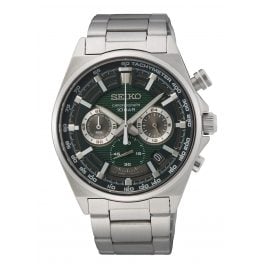 Seiko SSB405P1 Men's Watch Chronograph Steel/Green