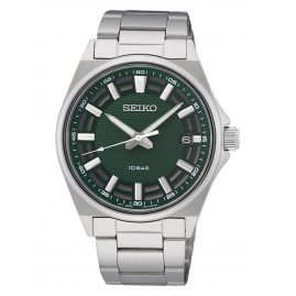 Seiko SUR503P1 Men's Watch Quartz Steel/Green