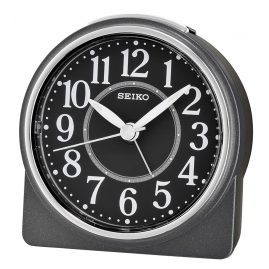 Seiko QHE137K Alarm Clock Quartz Black without Ticking