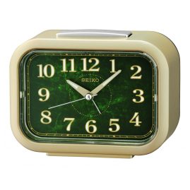 Seiko QHK056G Bell Alarm Clock Gold Tone without Ticking