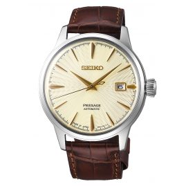 Seiko SRPC99J1 Presage Automatik Herrenuhr goldfarben / braun