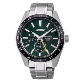 Seiko SPB219J1 Presage Men's Watch Automatic Sharp Edged GMT Green