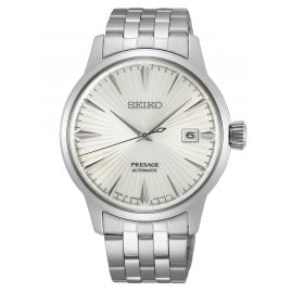 Seiko SRPG23J1 Presage Automatic Watch for Men Silver Tone