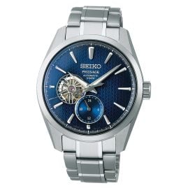 Seiko SPB417J1 Presage Men's Automatic Watch Sharp Edged Steel/Blue