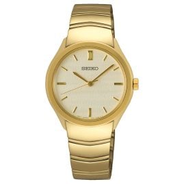 Seiko SUR552P1 Women's Watch Quartz Gold Tone
