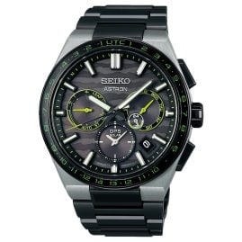 Seiko SSH139J1 Astron GPS Solar Dual Time Men's Titanium Watch LE