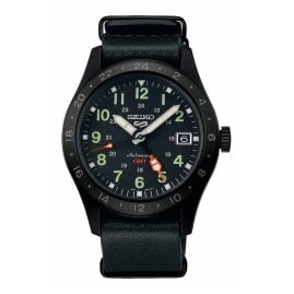 Seiko 5 Sports SSK025K1 Men's Wristwatch Automatic GMT Black