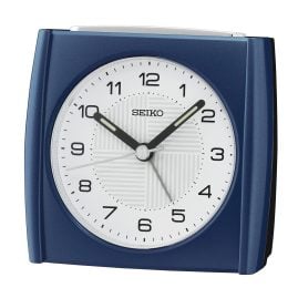 Seiko QHE205L Alarm Clock Quartz Small Blue