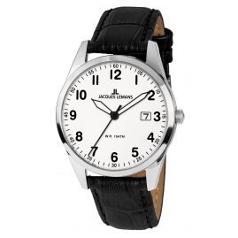 Jacques Lemans 1-2002B Men´s Watch Quartz with Leather Strap