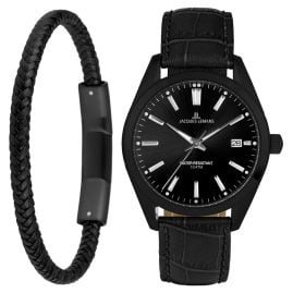 Jacques Lemans 1-2143A-SET Gift Set Men's Watch and Bracelet Derby Black