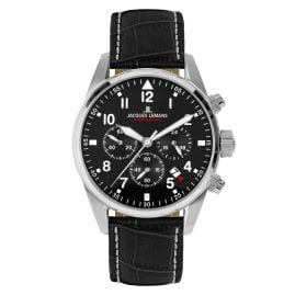 Jacques Lemans 42-2A Men's Watch Chronograph Barcelona Black