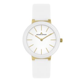 Jacques Lemans 42-9F Ladies' Wristwatch Monaco Gold Tone/White