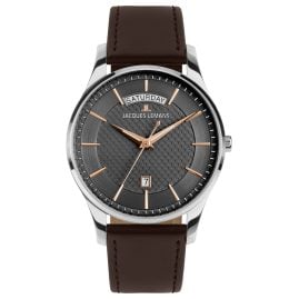 Jacques Lemans 1-2193D Men's Watch London Quartz Brown/Anthracite