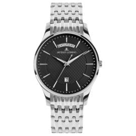 Jacques Lemans 1-2193F Men's Watch London Quartz Steel/Black