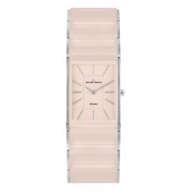 Jacques Lemans 1-1940P Keramik-Damenuhr Dublin Rosafarben