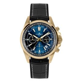 Jacques Lemans 1-2117ZH Men's Watch Chronograph Liverpool Black/Blue