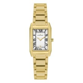 Jacques Lemans 1-2189.1O Damen-Quarzuhr Torino Rechteckig Goldfarben