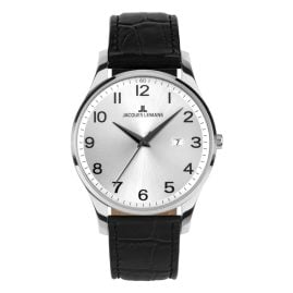 Jacques Lemans 1-2216C Damenuhr London mit Lederband Schwarz