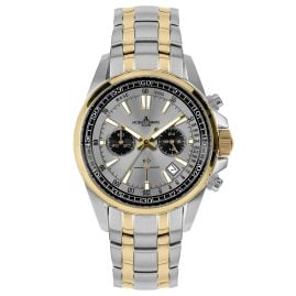 Jacques Lemans 1-2117ZM Herrenuhr Chronograph Liverpool Zweifarbig/Grau