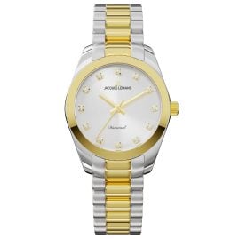 Jacques Lemans D-10C Damen-Uhr Diamond Watches Bicolor/Silberfarben