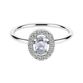Jacques Lemans S-R246A Women's Ring with Cubic Zirconia Silver/White