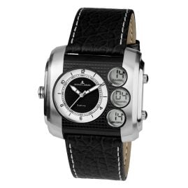 Jacques Lemans 1-1780C Men's Wristwatch AnaDigi Black/Steel