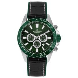 Jacques Lemans 1-2140C Chronograph Men's Watch Liverpool Black/Green