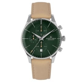 Jacques Lemans 1-2163D Men's Watch Chronograph London Beige/Green