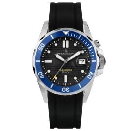 Jacques Lemans 1-2170D Herren-Armbanduhr Hybromatic Schwarz/Blau