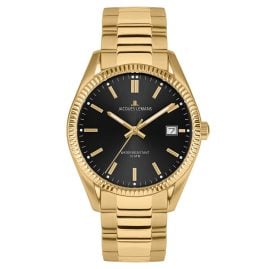 Jacques Lemans 50-3M Men's Wristwatch Derby Gold Tone/Black