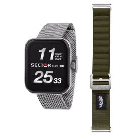 Sector R3253171502 S-03 Pro Light Smartwatch Silver Tone with 2 Straps