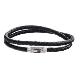 Tommy Hilfiger 2790011 Men's Bracelet Leather Casual Core Black