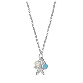 Fossil JFS00573040 Ladies' Necklace Silver Elliott Sea Stars