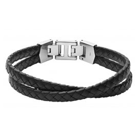 Fossil JF03684040 Men's Bracelet Vintage Casual Black Leather