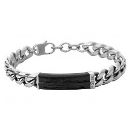 Fossil JF03724040 Men's Bracelet Stainless Steel / Leather