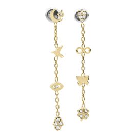 Fossil JF04123710 Ladies' Drop Earrings Sutton Golden Icons Stainless Steel