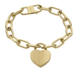 Fossil JF04658710 Women's Bracelet Heart Gold Tone