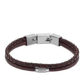 Fossil JF04702040 Men's Bracelet Brown Leather