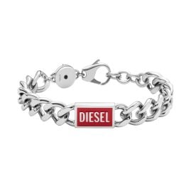 Diesel DX1371040 Men's Curb Bracelet Biscotto Stainless Steel
