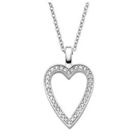 Viventy 788822 Damen-Collier Sterlingsilber 925 Herz Zirkonia